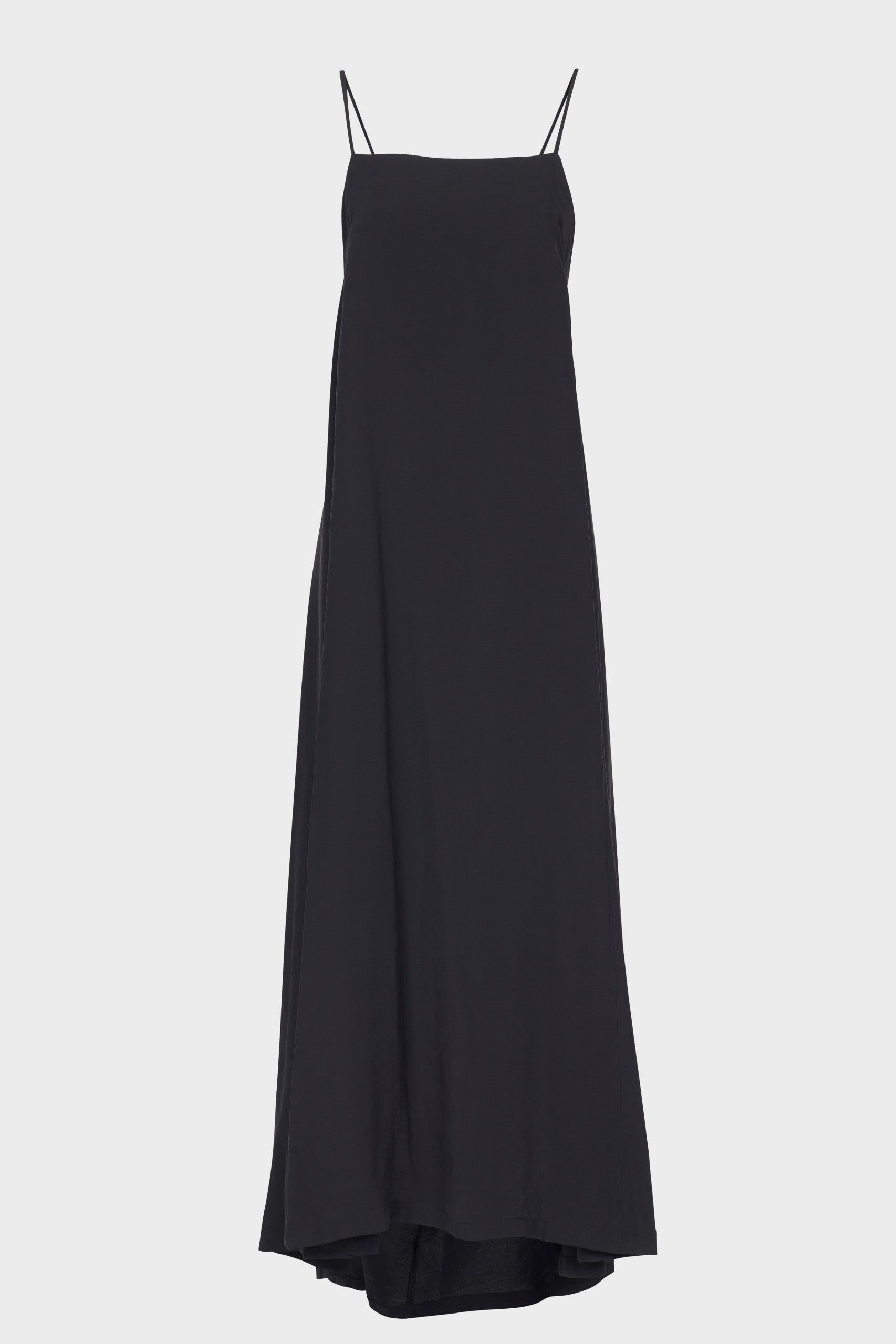 ISABEL BENENATO Modal Loose Strap Dress Black Size 40 (S/M) | Chi